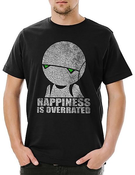 Urban Backwoods Print-Shirt Urban Backwoods Happiness Is Overrated Herren T günstig online kaufen