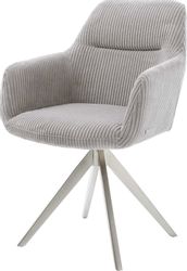 DELIFE Polsterstuhl Pejo-Flex, Kreuzgestell kantig Edelstahl günstig online kaufen