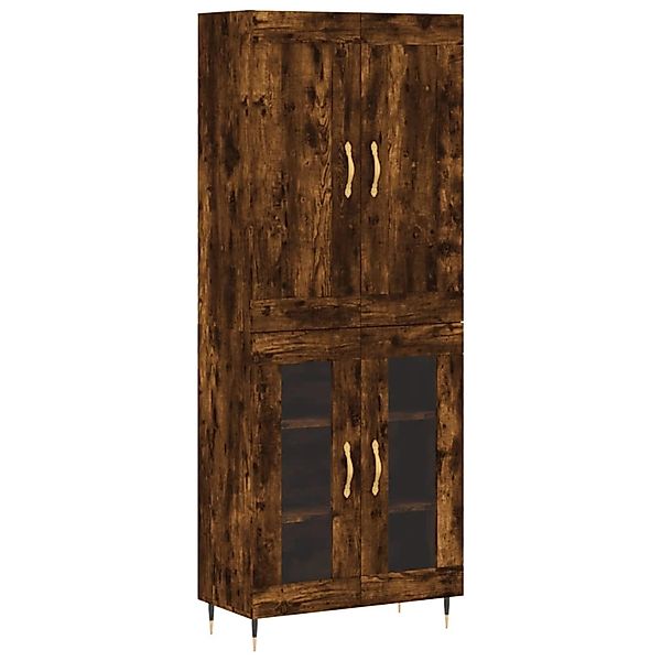 vidaXL Highboard Räuchereiche 69,5x34x180 cm Holzwerkstoff 3199606 günstig online kaufen
