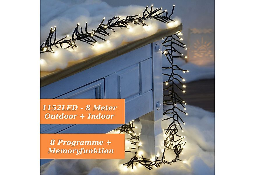 INtrenDU LED-Lichterkette Clusterlichterkette LED1152, mit itegriertem Time günstig online kaufen