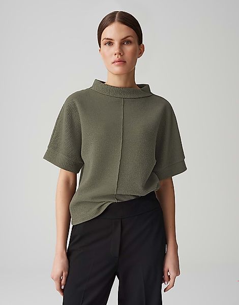OPUS Sweatshirt GIMMO mit Rippenstruktur günstig online kaufen