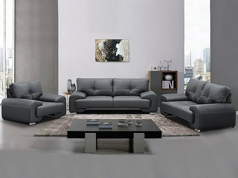 Beautysofa Big-Sofa Polstergarnitur Omega Set 3+2+1 Sofa Wohnzimmer Sofagar günstig online kaufen