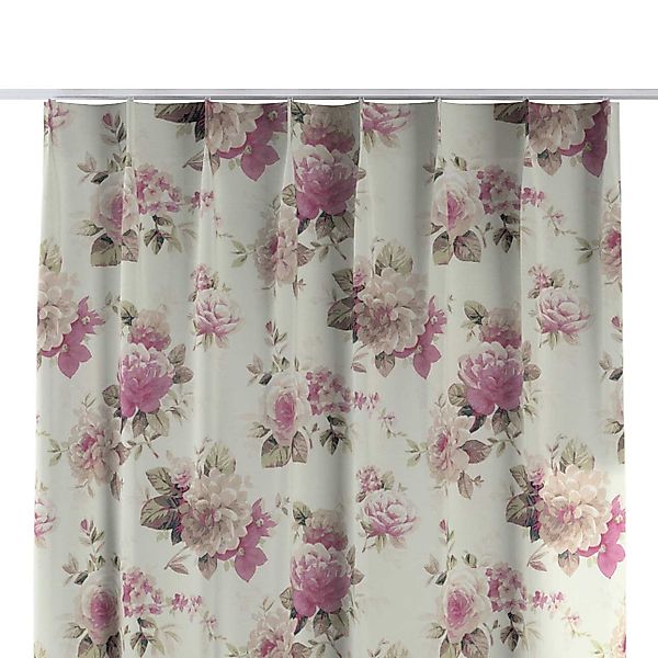 Vorhang mit flämischen 1-er Falten, beige- rosa, Londres (141-07) günstig online kaufen