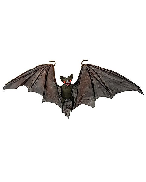 Horror-Shop Dekoobjekt Fledermaus Deko mit Leuchtaugen 120cm als Hallowee günstig online kaufen