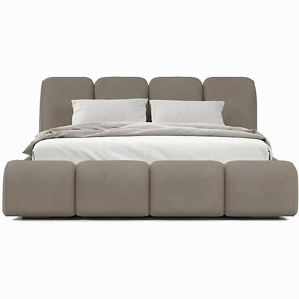 Beautysofa Polsterbett BONNY (stilvoll Bett mit Velvet-Bezug, 3 Größen zur günstig online kaufen