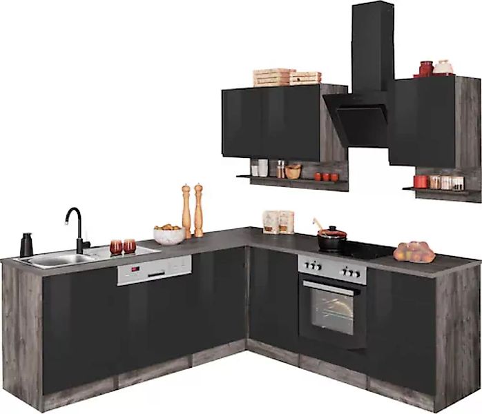 Kochstation Küche »KS-Virginia«, Stellbreite 220/220 cm, wahlweise mit E-Ge günstig online kaufen