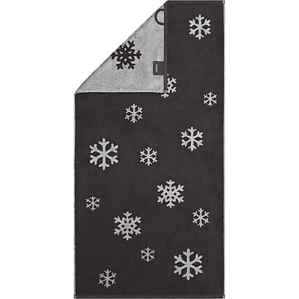 Cawö Handtücher WINTER EDITION Schneekristalle 6270 - Farbe: basalt/platin günstig online kaufen
