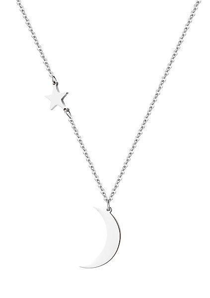Hey Happiness Edelstahlkette Damen Mond Stern günstig online kaufen