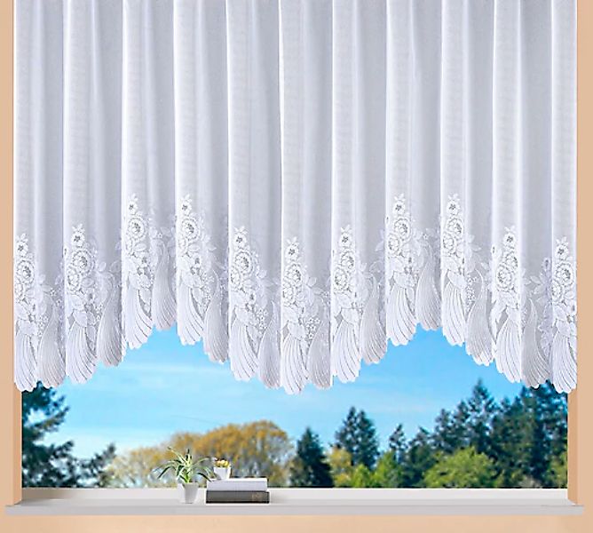 Weckbrodt Bogenstore »Savannah«, (1 St.), Jacquard, Bogenstore, halbtranspa günstig online kaufen