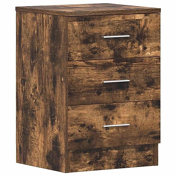 vidaXL Nachttisch Räuchereiche 38x35x56 cm Holzwerkstoff 815321 günstig online kaufen