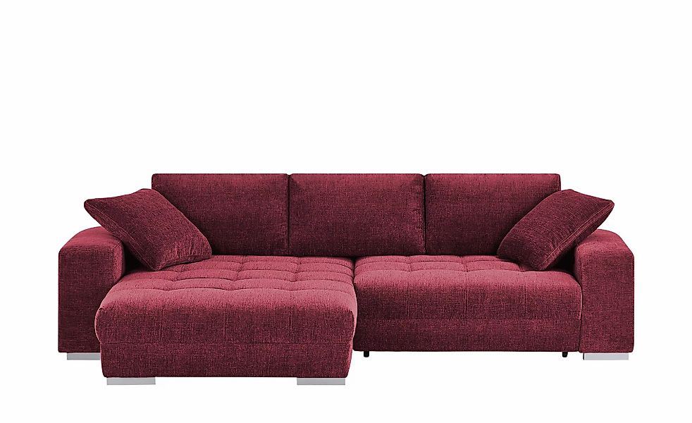 bobb Ecksofa mit Schlaffunktion  Caro ¦ rot ¦ Maße (cm): B: 305 H: 87 T: 20 günstig online kaufen