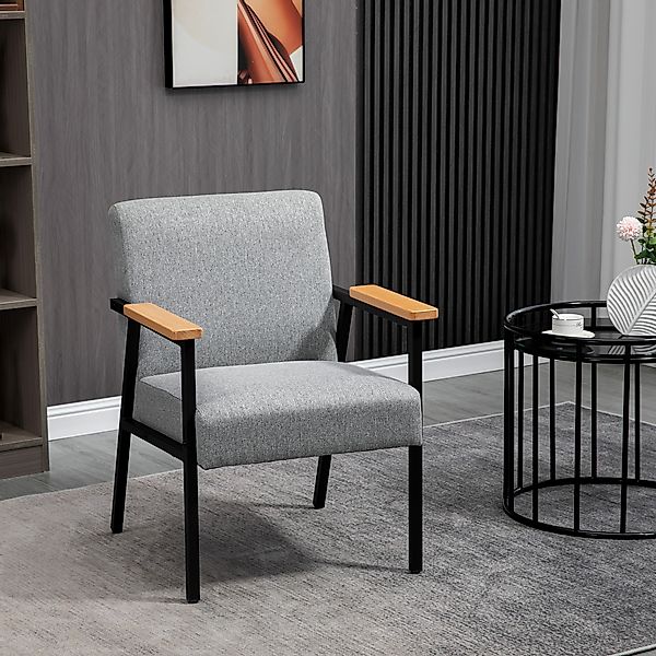 HOMCOM Esszimmerstuhl in Leinenoptik  Relaxsessel, Ohrensessel, Loungesesse günstig online kaufen