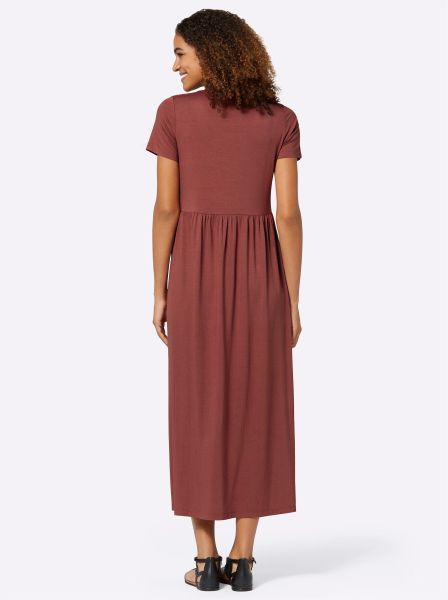 Casual Looks Jerseykleid "Jersey-Kleid" aufgesetzte Taschen günstig online kaufen