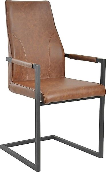 SalesFever Freischwinger »Boston Design-Poslterstuhl für stilvolle Sitzgele günstig online kaufen