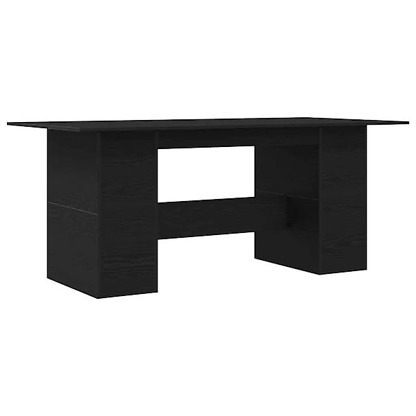 vidaXL Esstisch Schwarze Eiche 180x90x76 cm Holzwerkstoff 862430 günstig online kaufen