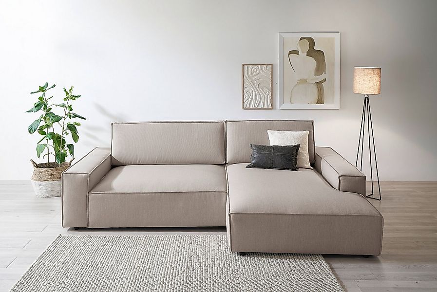 Home affaire Ecksofa NEU: SHERWOOD XXL 284, Big-Sofa L-Form, tiefe Sitzfläc günstig online kaufen