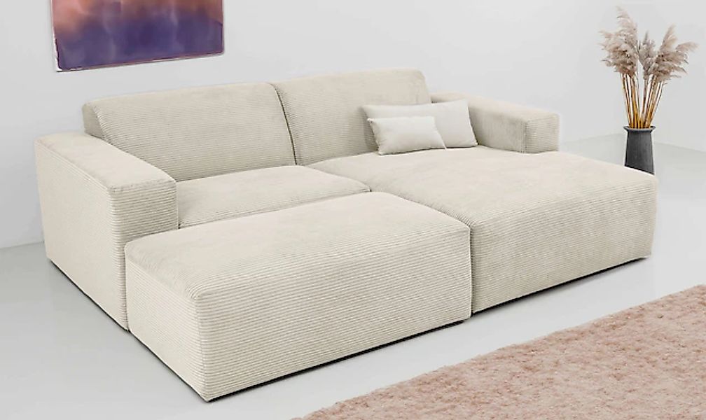 OTTO home Ecksofa »Koa,228cm, L-Form, Modulsofa, Webstoff, Cord, Struktur, günstig online kaufen