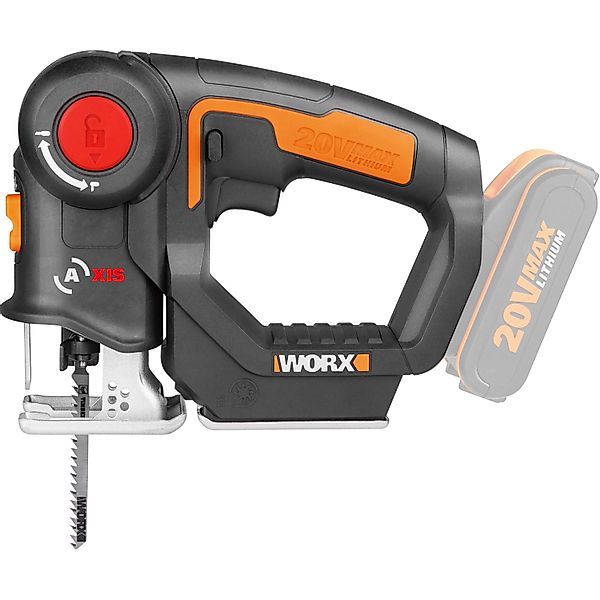 Worx Akku-Stichsäge WX550.9 Axis, Profi 2-in-1 günstig online kaufen