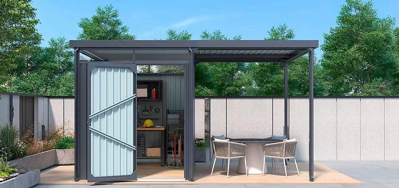 KONIFERA Gerätehaus Stefano mini, BxT: 403x245 günstig online kaufen