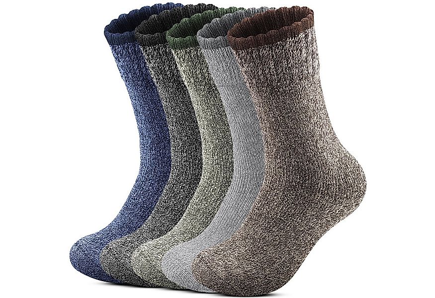 FOUORTUNATE-BEE Thermosocken 5 Paar Herren-Wintersocken, warme Outdoor- und günstig online kaufen