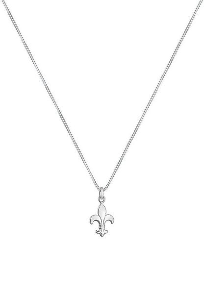 Elli Kette mit Anhänger Schwertlilie königliches Symbol 925 Silber, Lilie günstig online kaufen