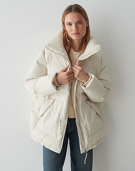 OPUS Steppjacke HILEEN mit Teddyfellkragen ovaler Schnitt, aufgesetzte Tasc günstig online kaufen
