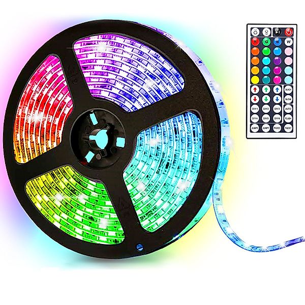 Clanmacy LED Stripe 1-10m LED Streifen RGB stripe 5050SMD Band IP20 Lichter günstig online kaufen