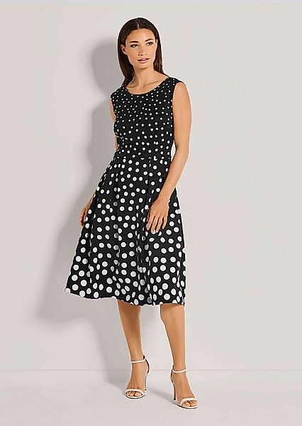 MADELEINE Midikleid Kurzarm Tupfenkleid in Midilänge Ärmelloses Design mit günstig online kaufen
