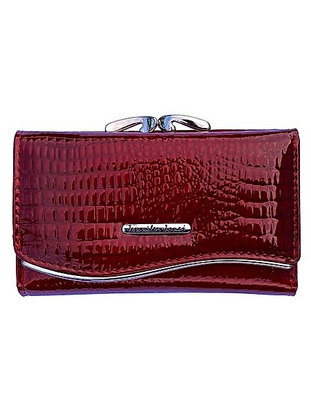 Jennifer Jones Geldbörse Damen-Geldbörse-RFID-Middle-Kroko-Design 9 CC-Slot günstig online kaufen
