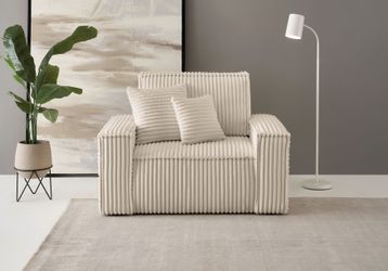 andas Loveseat "FINNLEY, XXL-Sessel, Lesesessel, trendige Stoffe, inkl. Zie günstig online kaufen