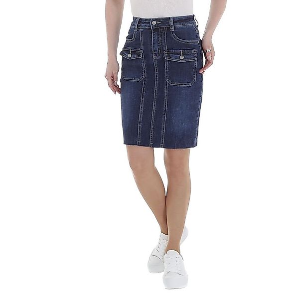 Ital-Design Jeansrock Damen Freizeit Stretch Jeansrock günstig online kaufen