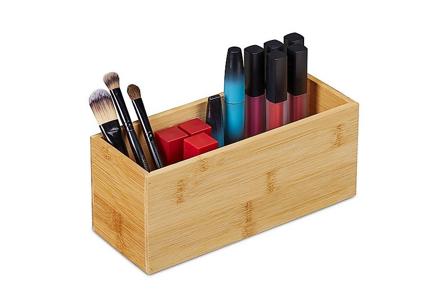 relaxdays Aufbewahrungsbox Ordnungsbox aus Bambus günstig online kaufen