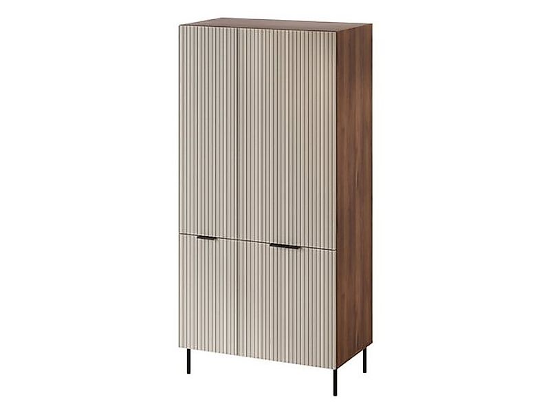 MIRJAN24 Kleiderschrank Almera 05 (mit vier Drehtüren) Kleiderstange, 90x52 günstig online kaufen