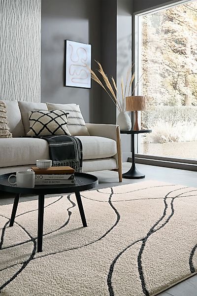 FLAIR RUGS Teppich "Flow" rechteckig 20 mm Höhe aus recyceltem Material günstig online kaufen
