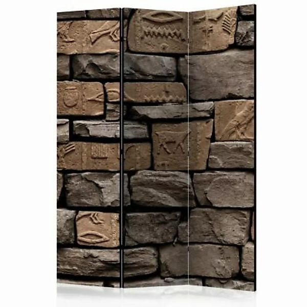 artgeist Paravent Egyptian Stone [Room Dividers] grau/braun Gr. 135 x 172 günstig online kaufen