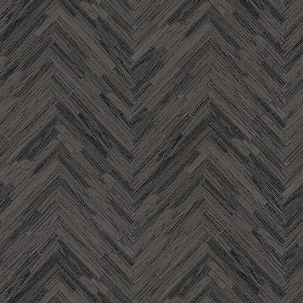 PROFHOME 370514-GU Natur Tapete Holzoptik Matt Grau Schwarz 7,035 m2 0,70 m günstig online kaufen