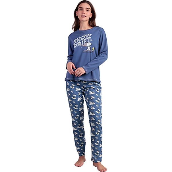 Admas  Kleider & Outfits Pyjama Hose Top Langarm Snow Drift Peanuts günstig online kaufen