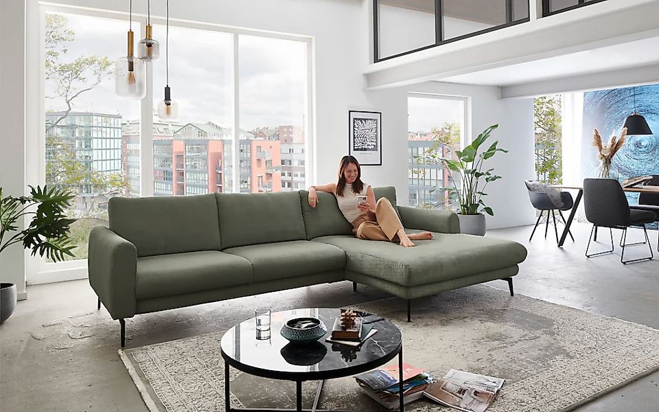 Die PlanBar Ecksofa "MP-IN23147 L-Form" Kaltschaumpolsterung, softer Sitz & günstig online kaufen