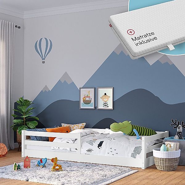 Bellabino Kinderbett Iskri mit Rausfallschutz und günstig online kaufen
