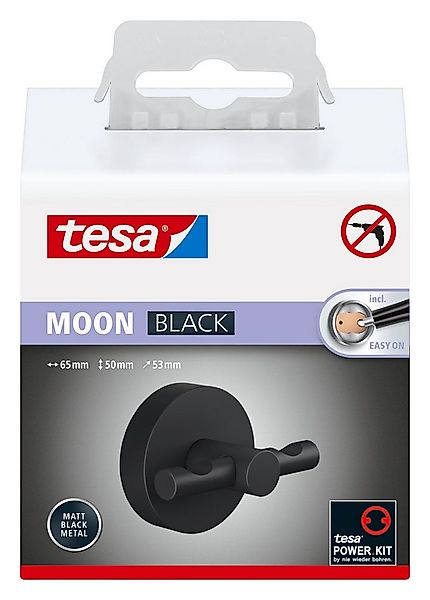 tesa Handtuchhaken MOON Bademantelhaken ohne Bohren - 5 cm : 6,5 cm : 5,3 c günstig online kaufen