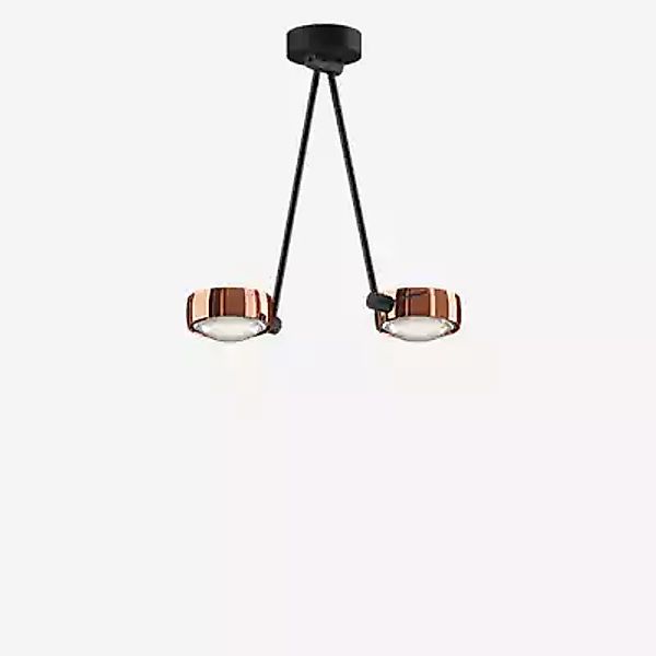 Occhio Sento Soffitto Due 40 Up E Deckenleuchte LED 2-flammig, Kopf roségol günstig online kaufen