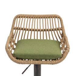 LVHOM Barhocker Rattan 360° drehbar Bistrostuhl/Barstuhl/Drehstuhl/Besucher günstig online kaufen