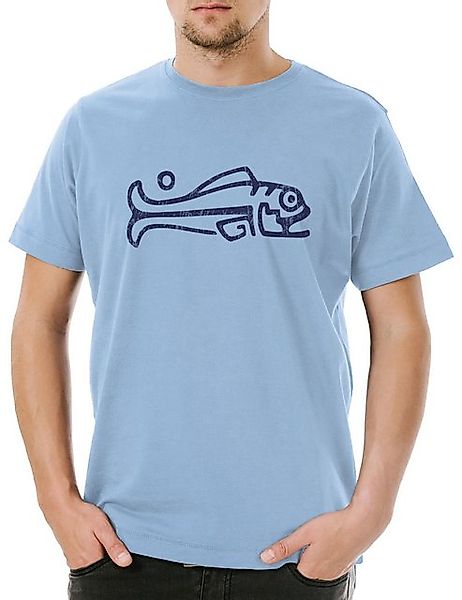 Urban Backwoods Print-Shirt Inca Fish I Herren T-Shirt Aztecs Azteken Inka günstig online kaufen
