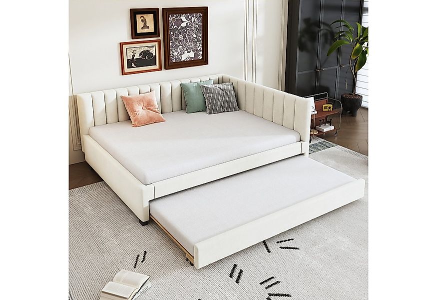 Merax Daybett 140x200cm mit Ausziehbett 90x190cm (Jugendbett Kinderbett, 1 günstig online kaufen