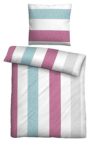 Biberna Bettwäsche Seersucker-Bettwäsche, Mehrfarbig, Kunstfaser, Seersucke günstig online kaufen