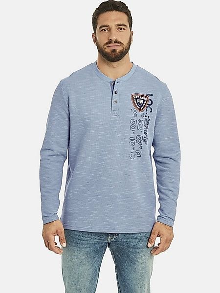Jan Vanderstorm Sweatshirt REGINALD mit seitlichen Schlitzen günstig online kaufen