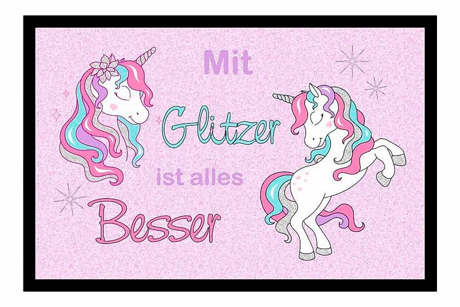 Ladreas Fußmatte Schmutzfangmatte Mit Glitzer ist günstig online kaufen