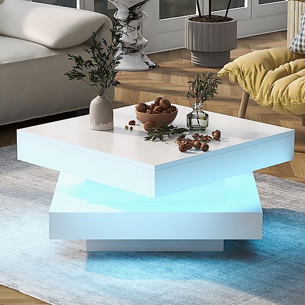 HAUSS SPOLE Couchtisch quadratischer mit drehbarer günstig online kaufen