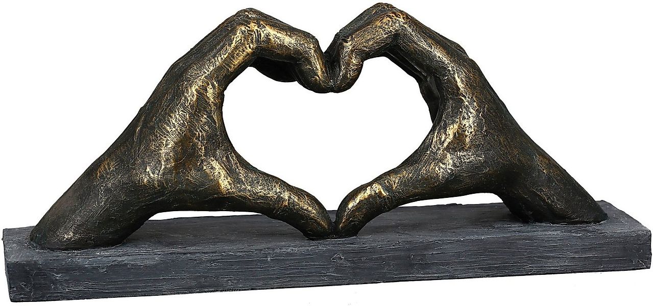 Casablanca by Gilde Wanddekoobjekt Skulptur "Herz aus Händen" (1 St) günstig online kaufen