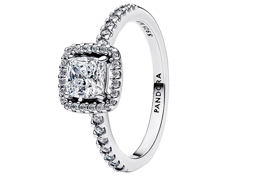 Pandora Silberring Damen-Silber Funkelndes Quadrat Heiligenschein günstig online kaufen